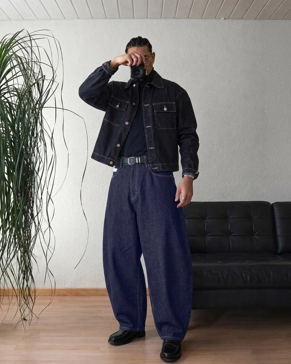 Deep Ocean Barrel Fit Denim