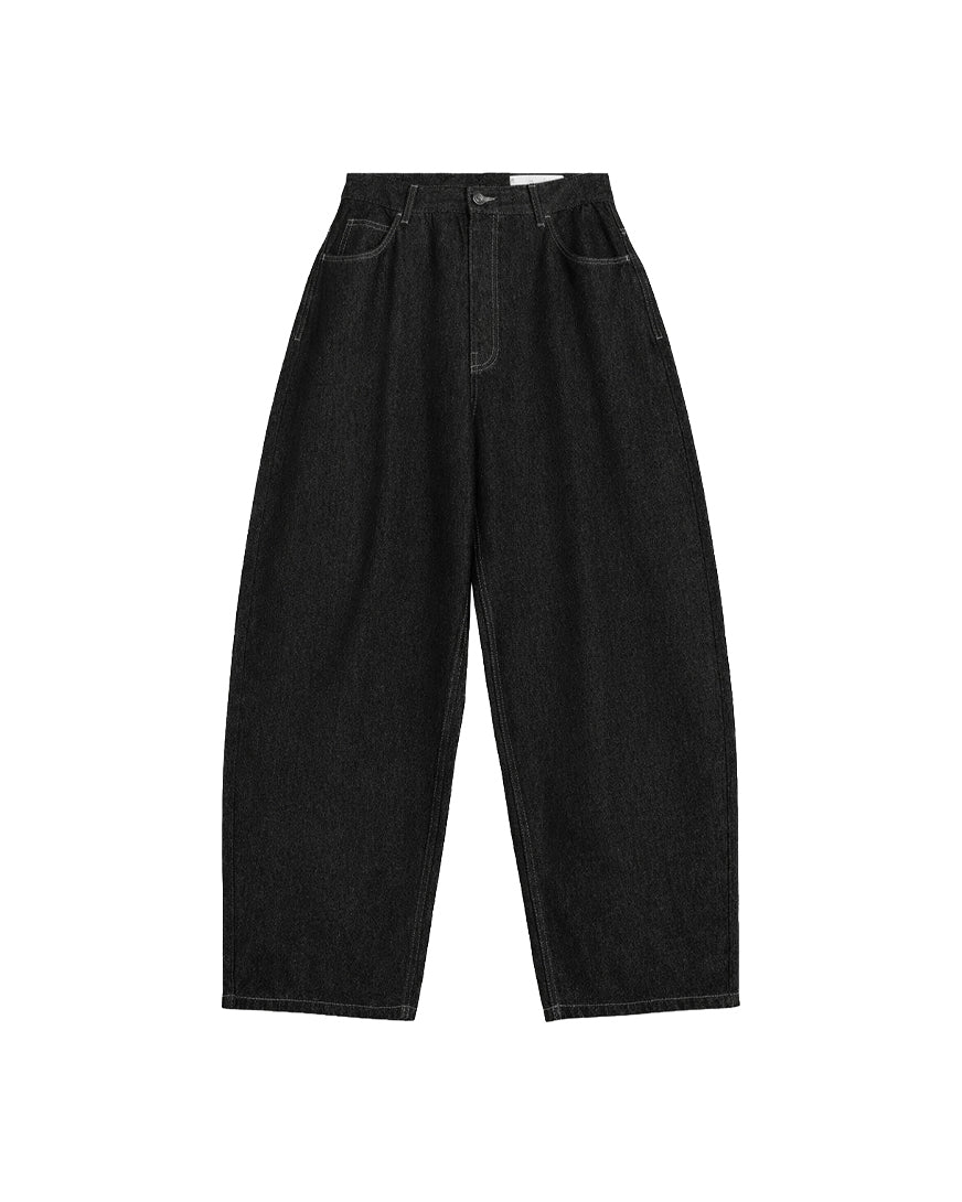 Phantom Black Barrel Fit Denim