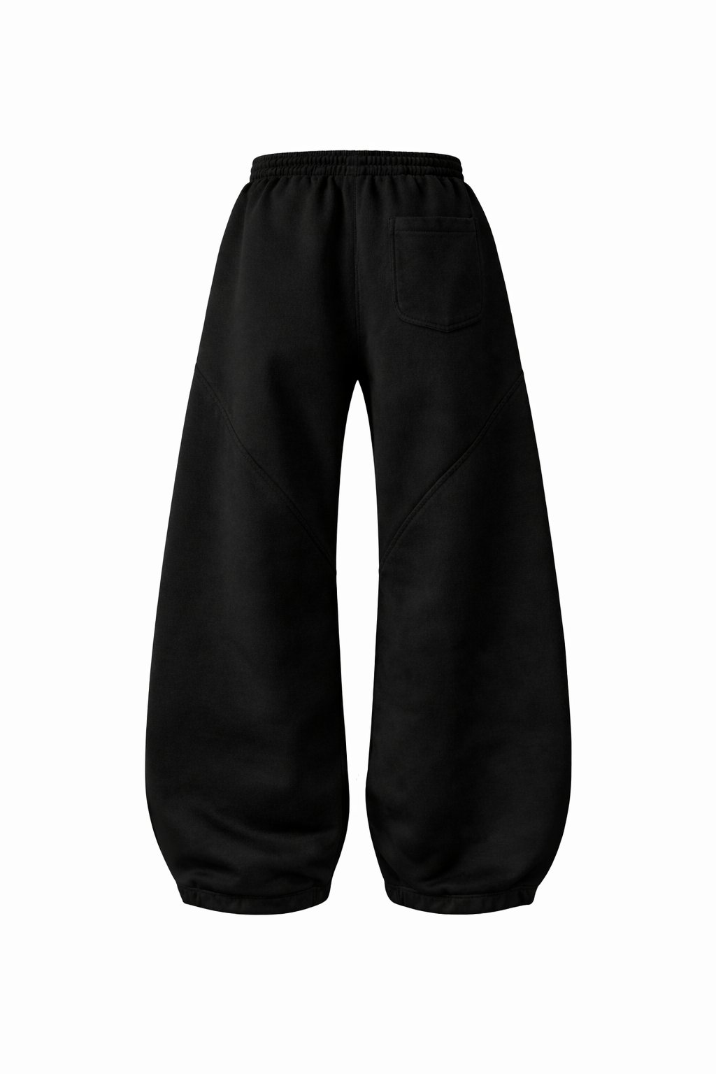 Shadow Black Oversized Sweatpants