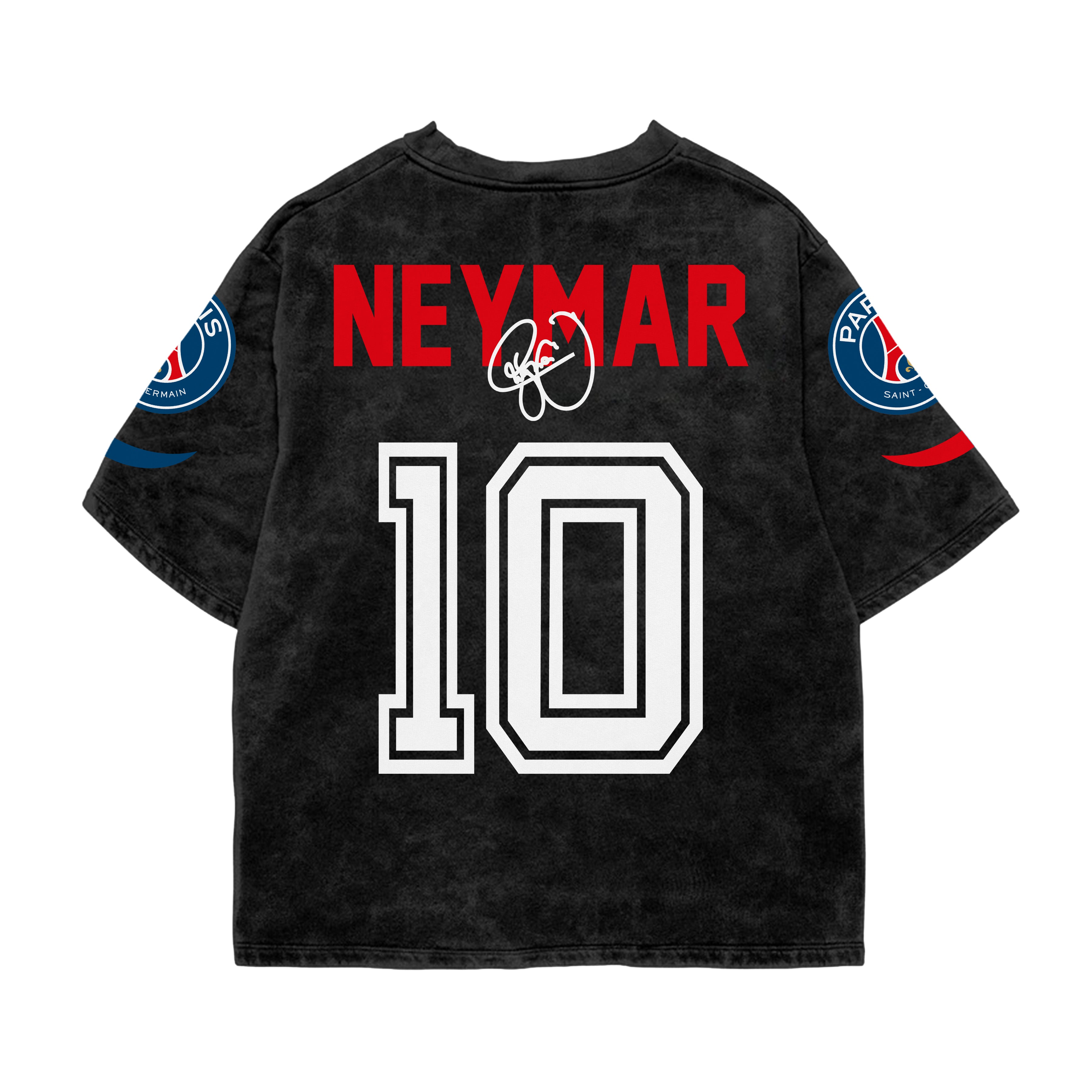 Neymar Goal Acid Wash Oversized Tee