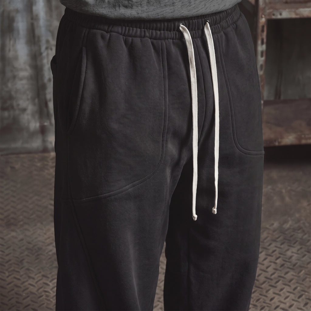 Shadow Black Oversized Sweatpants