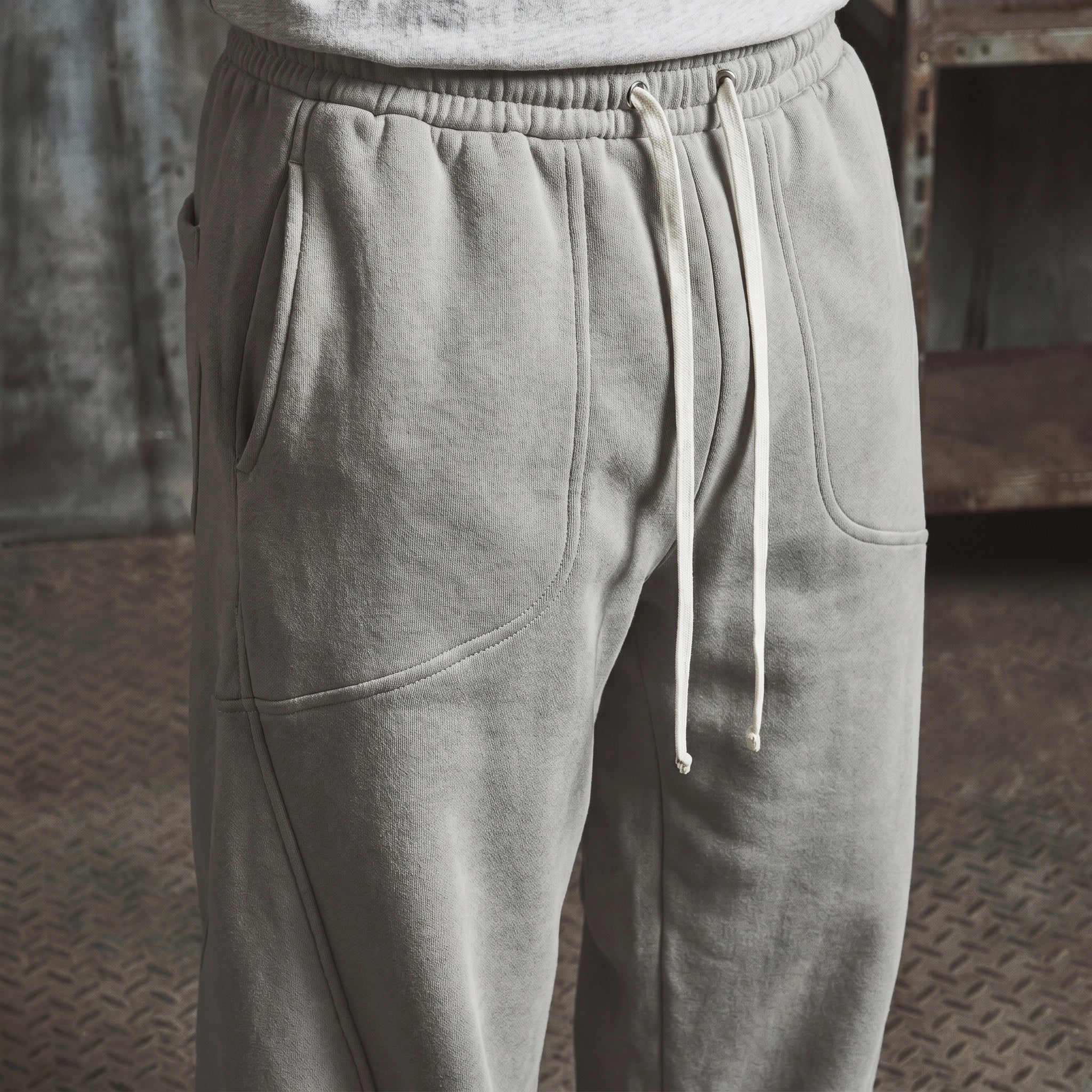 Cloud Grey Oversized Sweatpants
