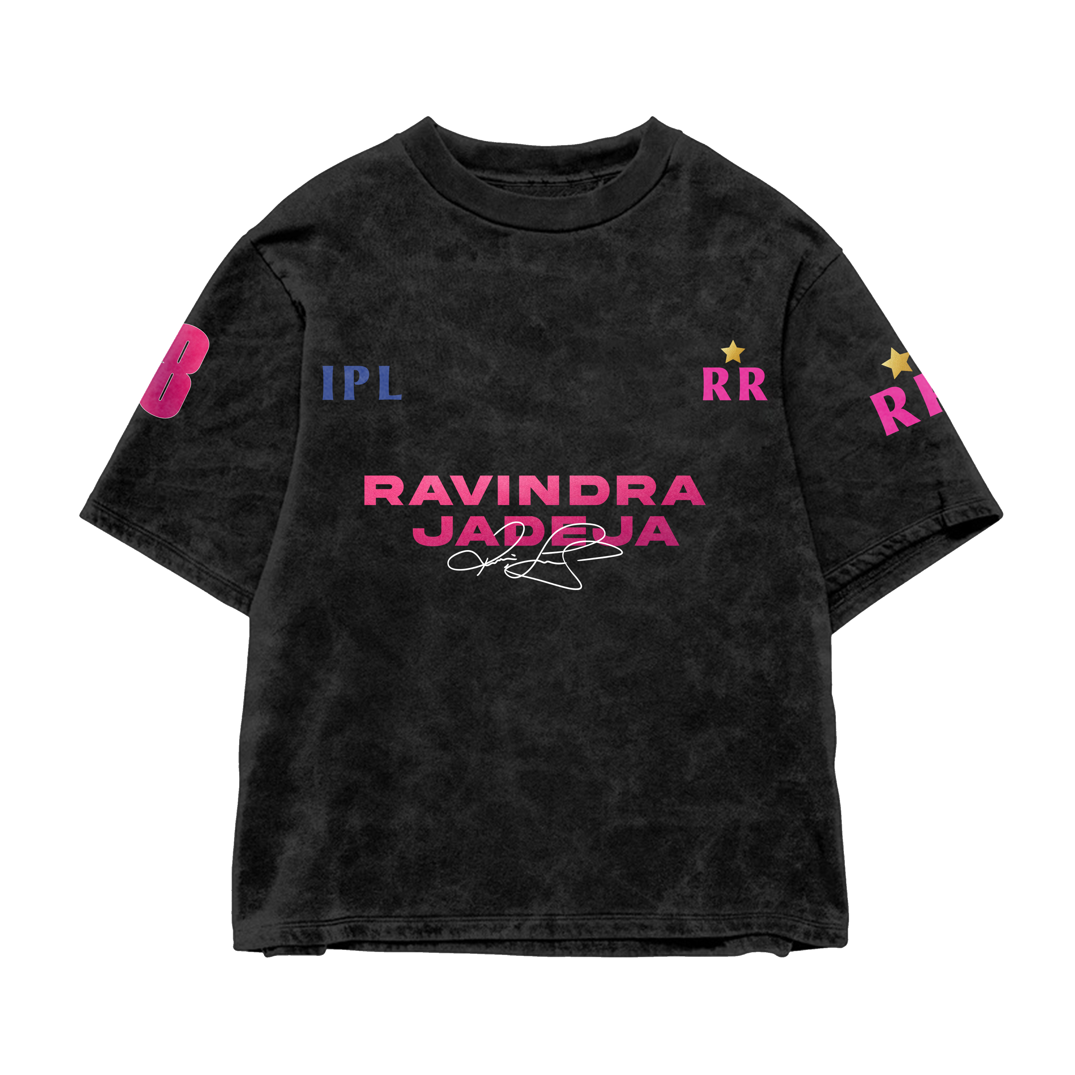 Blade Jadeja Acid-Wash Oversized Tee