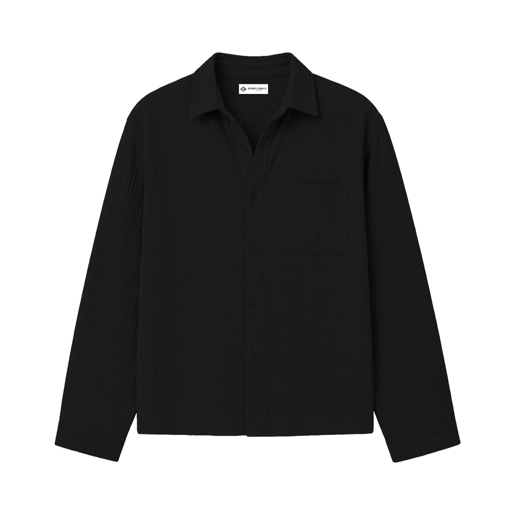 Black Gauze Shirt