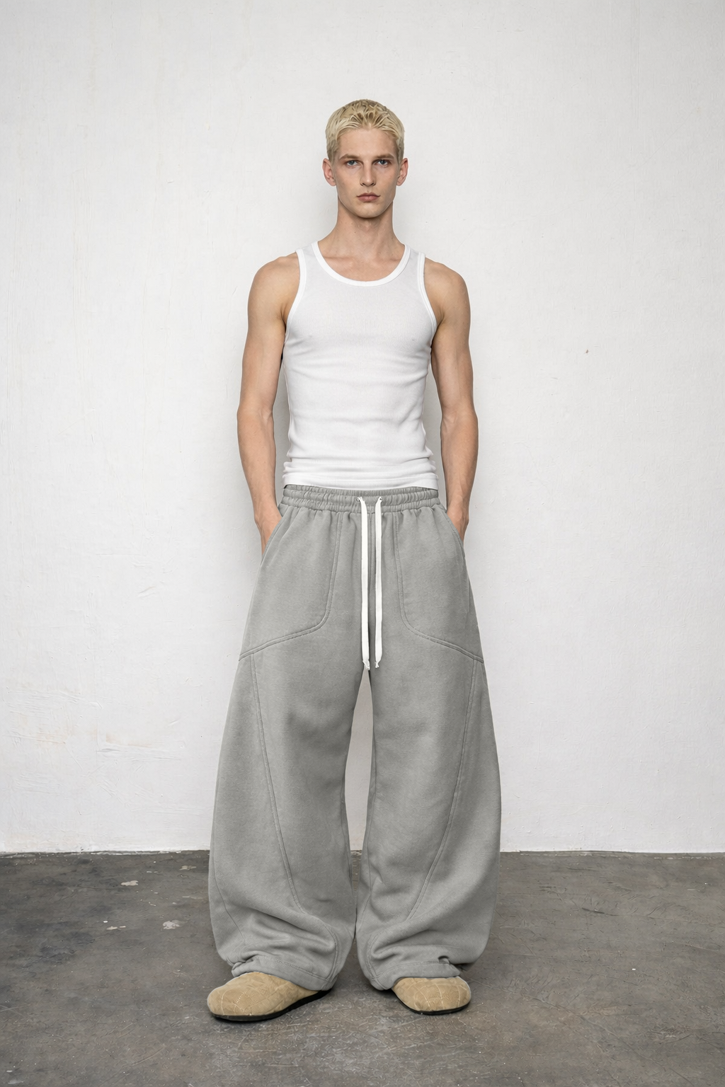 Cloud Grey Oversized Sweatpants