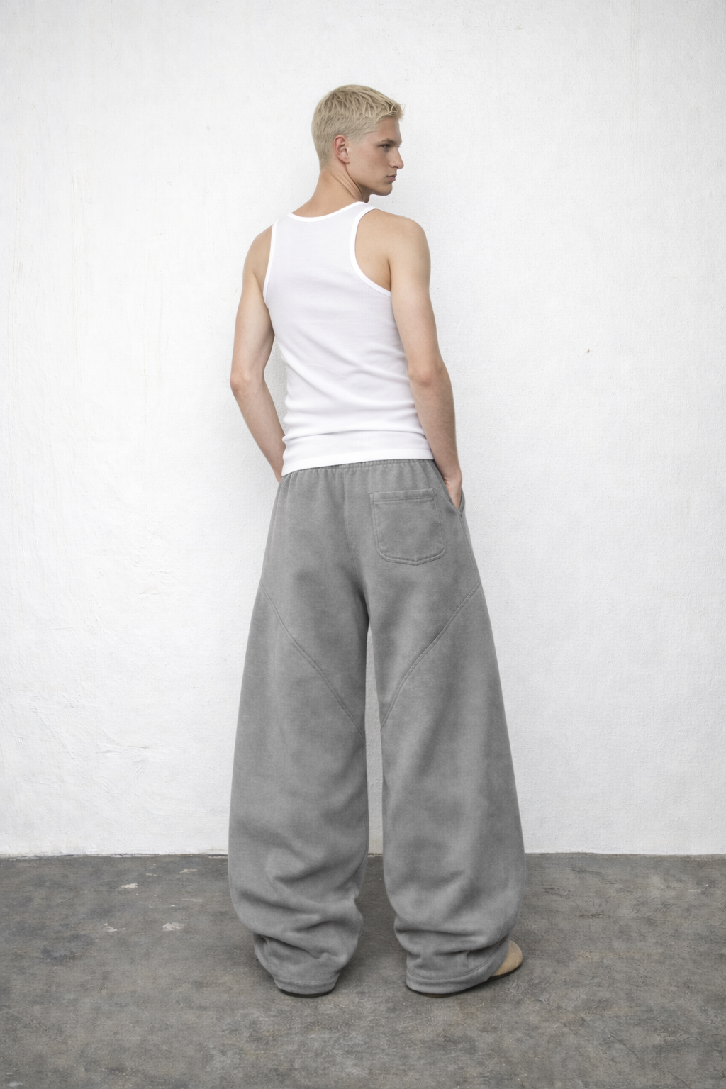Cloud Grey Oversized Sweatpants
